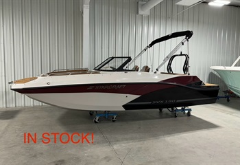 2025 Starcraft SVX 190 Burgundy/Quicksilver/Black Boat